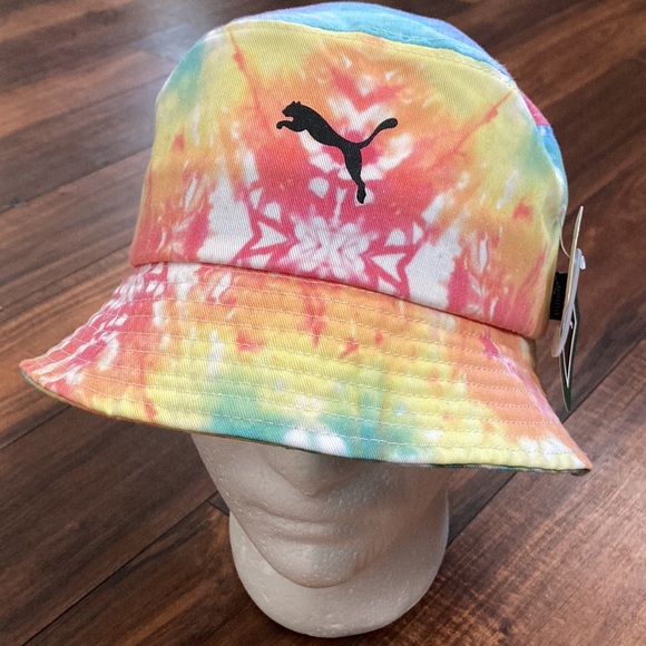 PUMA Tie Dye Bucket Hat Rainbow - Picture 8 of 8